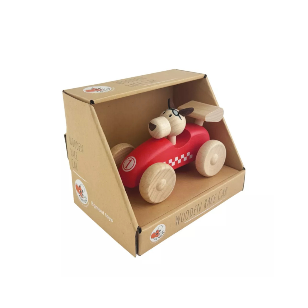 Wooden Racing Car with Dog - 1+ year - Egmont Toys