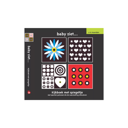 Baby sees: Look book with mirror - 0+ years - Contrast book - Egmond Toys