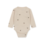 Minnie Romper - Amour Rouge met Rode Hartjes - Pointelle - Biologisch Katoen - GOTS - Konges Sløjd - achterkant