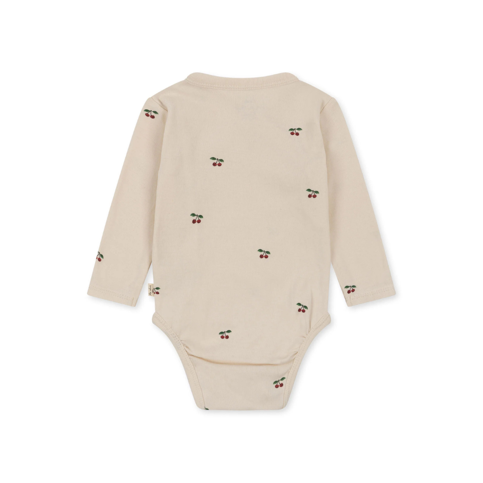 Overslag Romper Cherry - Biologisch Katoen - Newborn body - GOTS Gecertificeerd - Konges Sløjd (Copy)
