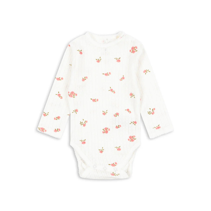 Minnie Romper - Bonderose Big - Pointelle - Organic Cotton - GOTS - Konges Sløjd