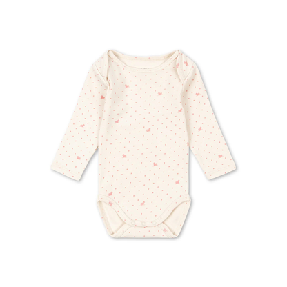 Bello Due LS Body - Lago Rosa - Long Sleeved Bodysuit - Organic Cotton & Modal - Konges Sløjd