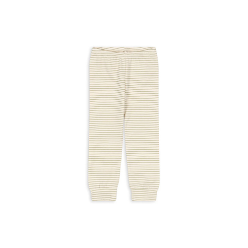 Basic Broek - Tea Stripe - Gestreept baby broekje - GOTS Biologisch Katoen