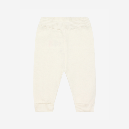 Knitted pants - Organic cotton - Knit Pants - Antique White - GOTS - Fixoni