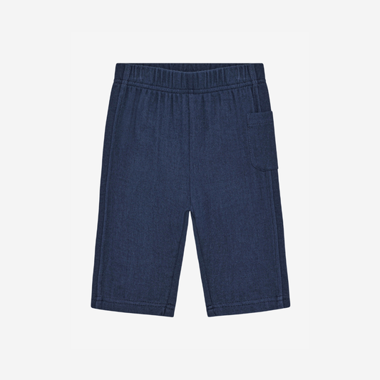 Lang broekje - Katoen mousseline & sweat - Medieval Blue - Pants Muslin - En Fant