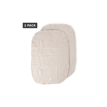 Changing mat covers - Muslin Nursing Towel 2-pack - Birchbark rose
