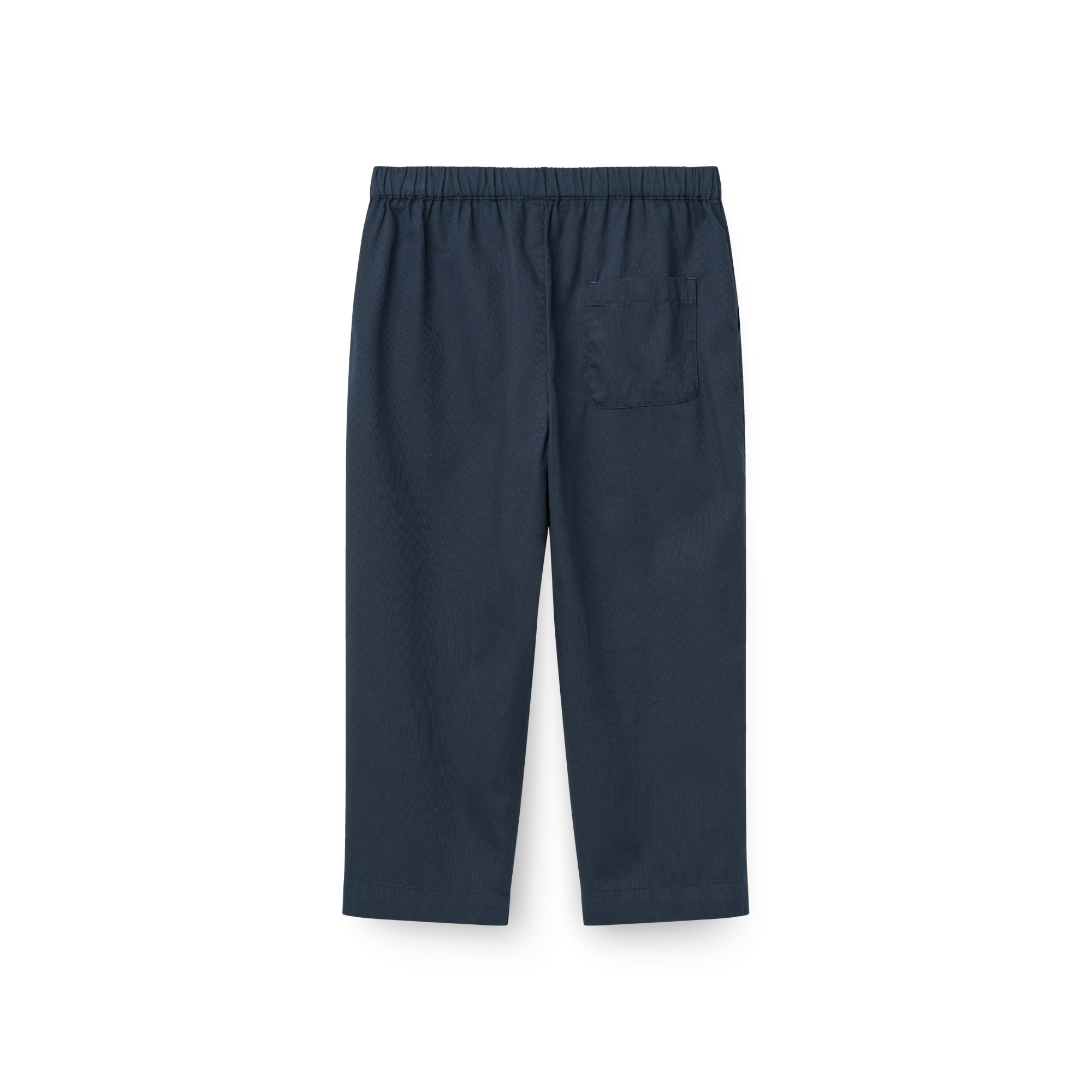 Twill broek met verstelbare taille - Navy - 100% biologsch katoen - Copenhagen Colors - achterkant