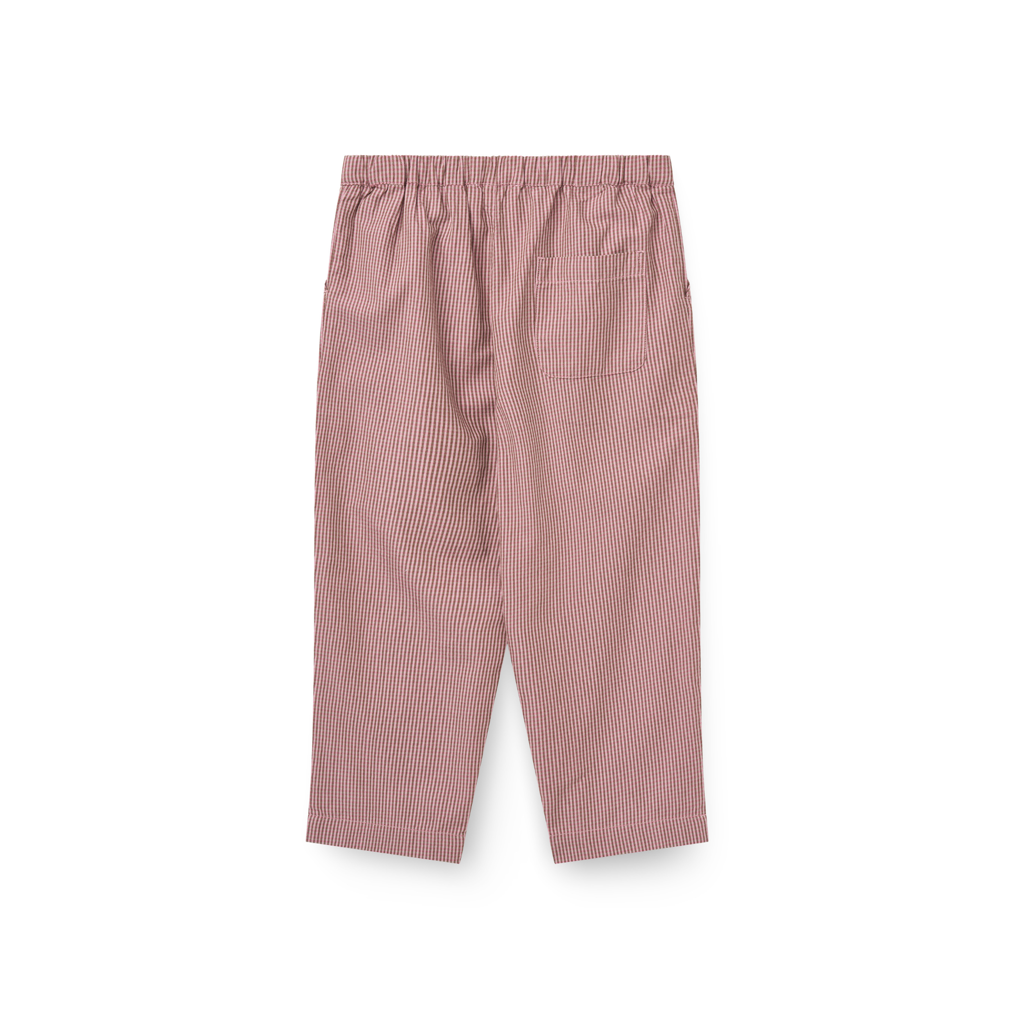 Geruite broek - Winter Rose Check Comb - 100% biologisch katoen - Copenhagen Colors - achterkant
