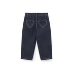 Balloon spijkerbroek - Hartjeszakken - 100% biologisch Raw Denim - Copenhagen Colors - achterkant