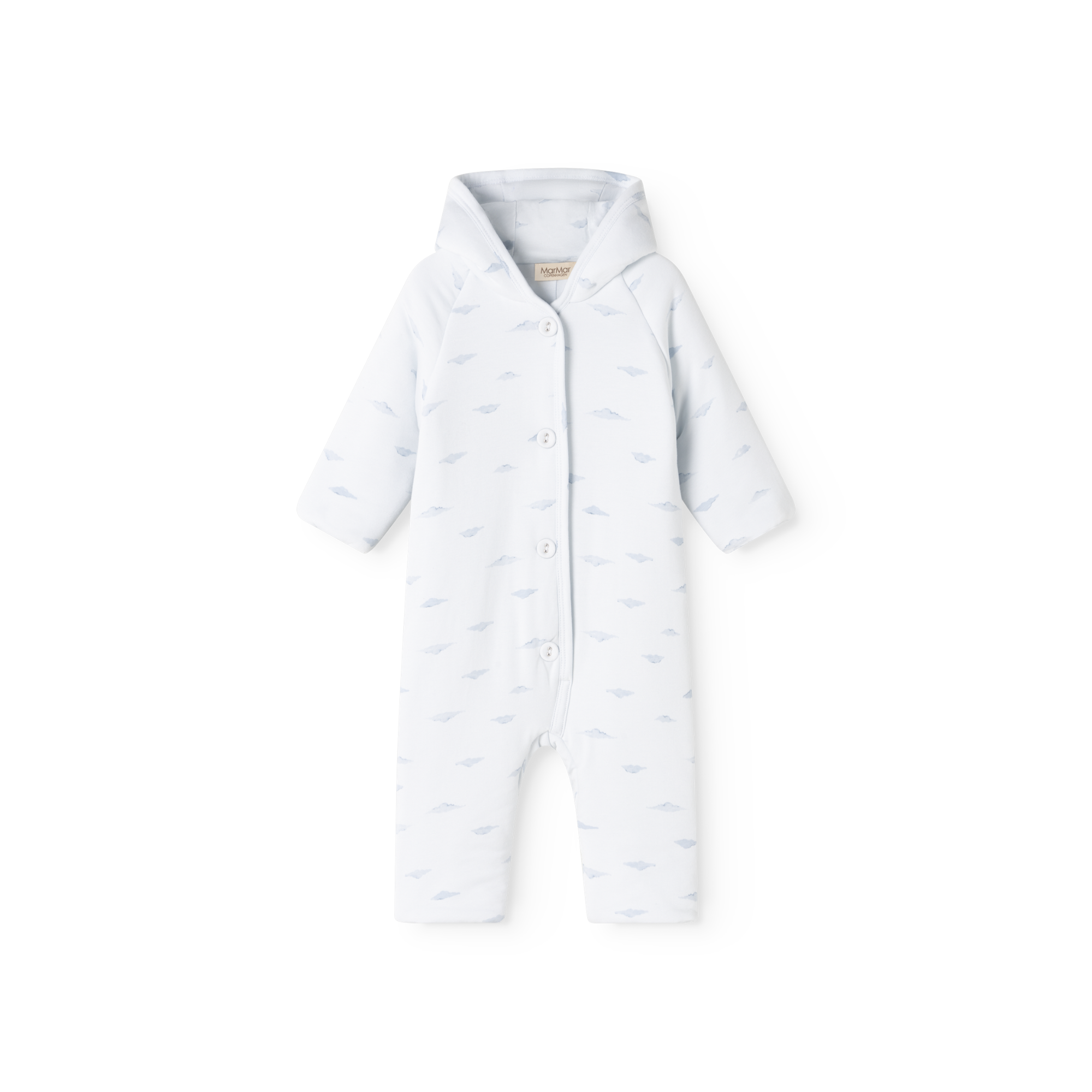 Gewatteerd babypak Rexa met capuchon - Biologisch katoen & TENCEL™ Modal - New Born Cumu Print - MarMar Copenhagen - productfoto - afbeelding 2
