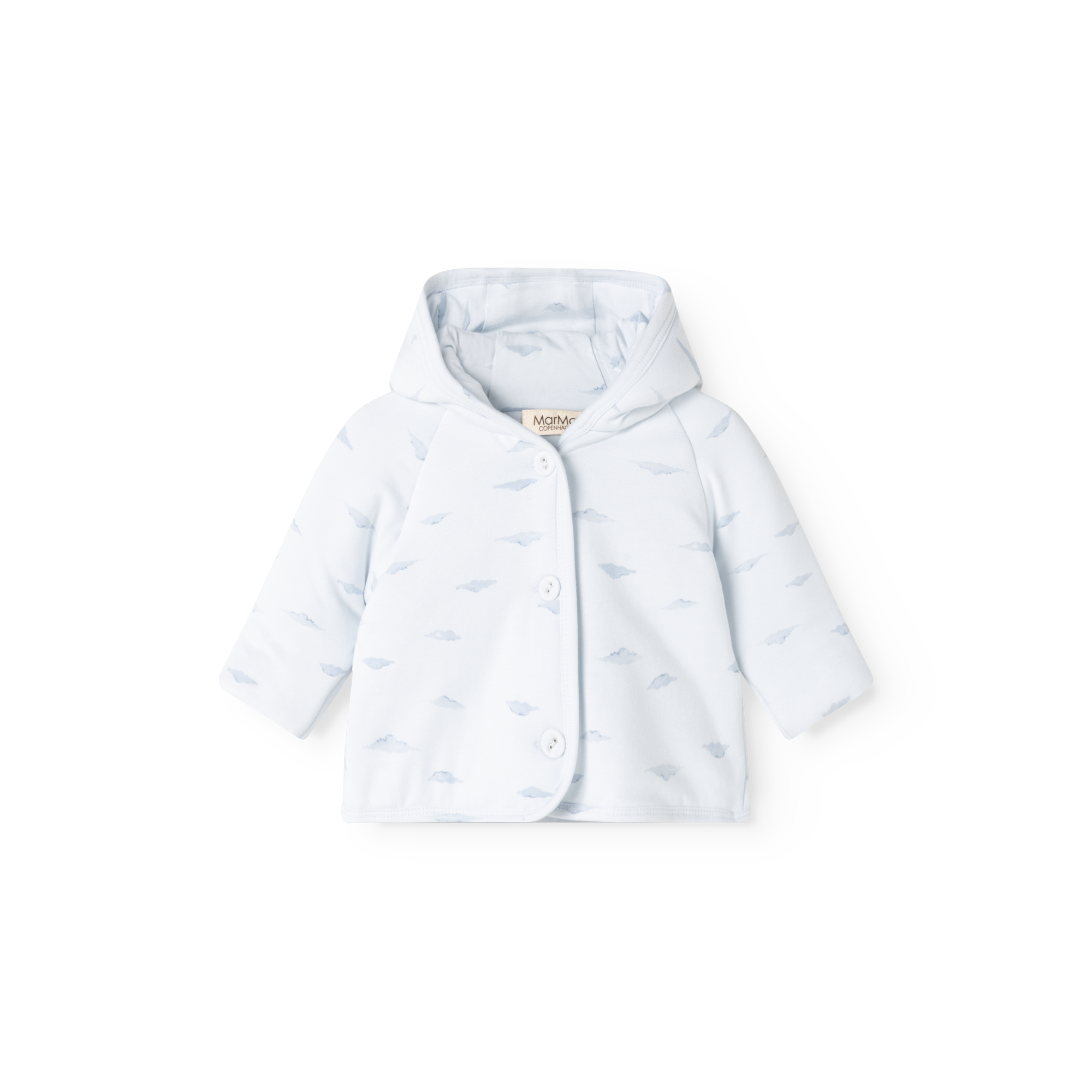 Gewatteerd babyjasje Jula met omslagwantjes - Biologisch katoen & TENCEL™ Modal - New Born Cumu Print - MarMar Copenhagen - productfoto - afbeelding 2