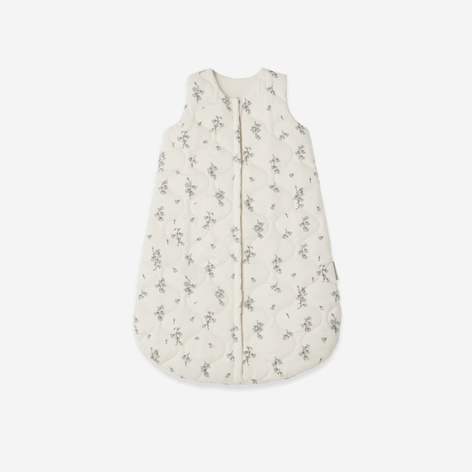 Padded Sleeping Bag - Bluebell/Blue Floral Print - Organic Cotton - Garbo&Friends (Copy)