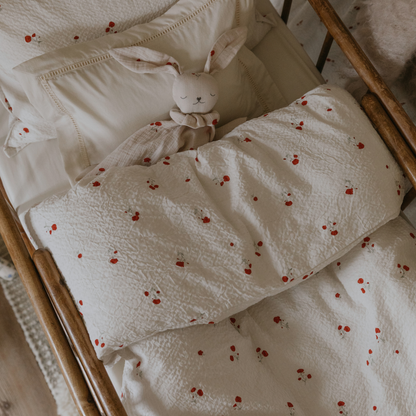 Quilted blanket - 100x140cm - Seersucker Filled Blanket - Poppy - Garbo&Friends