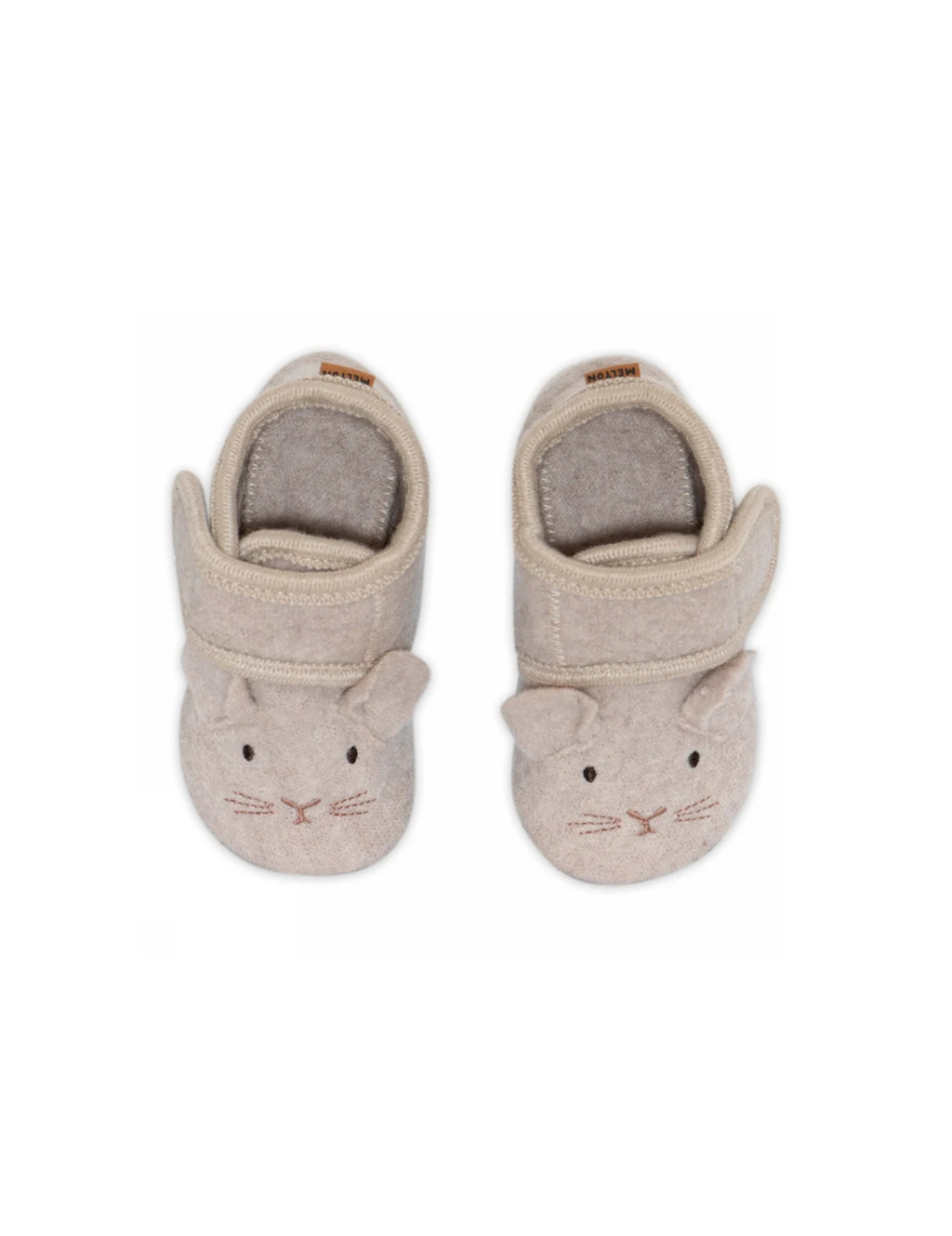 Mouse Wool Slippers – Chaussons enfant en laine avec semelle en daim – Souris – MELTON
