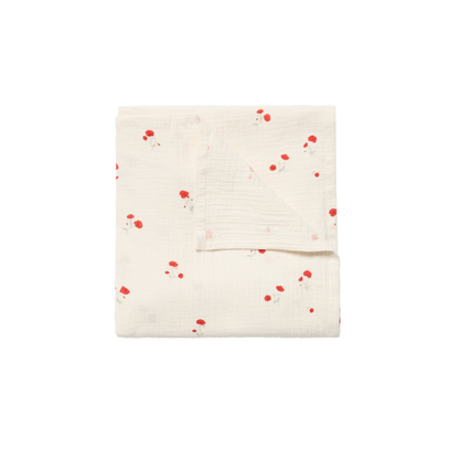 Hydrofiele doek 110x110cm - Muslin Swaddle Blanket Poppy - Biologisch Katoen - Garbo & Friends