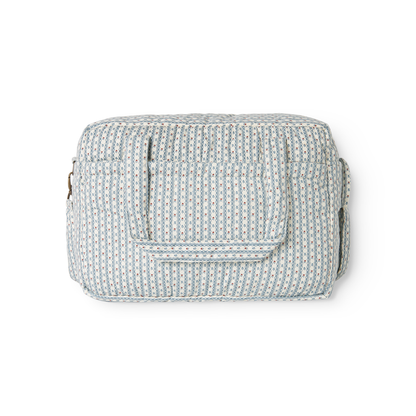 Luiertas/weekendtas - Floral Stripe - Biologisch katoen - MarMar Copenhagen