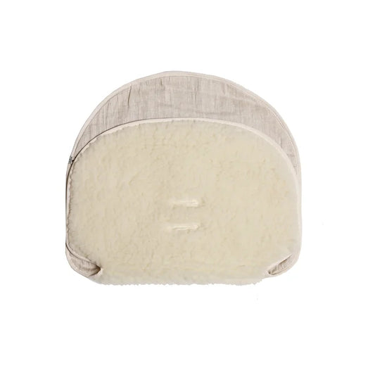 Alwero -  Inleg natural dubbelzijdig wol/linnen - Maxi Cosy inleg - Wol en Linnen - gevouwen