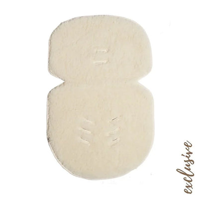 Alwero -  Inleg natural dubbelzijdig wol/linnen - Maxi Cosy inleg - Wol en Linnen - wollen kant