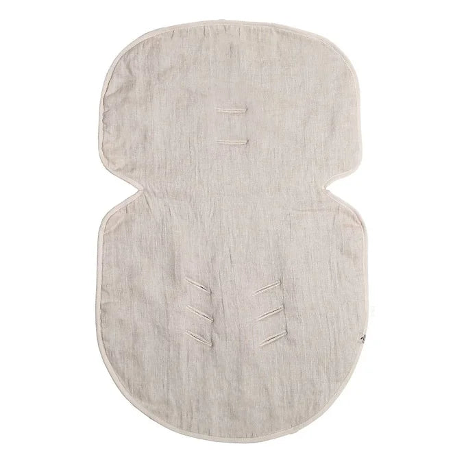 Alwero -  Inleg natural dubbelzijdig wol/linnen - Maxi Cosy inleg - Wol en Linnen- linnen kant