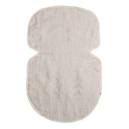 Alwero -  Inleg natural dubbelzijdig wol/linnen - Maxi Cosy inleg - Wol en Linnen- linnen kant