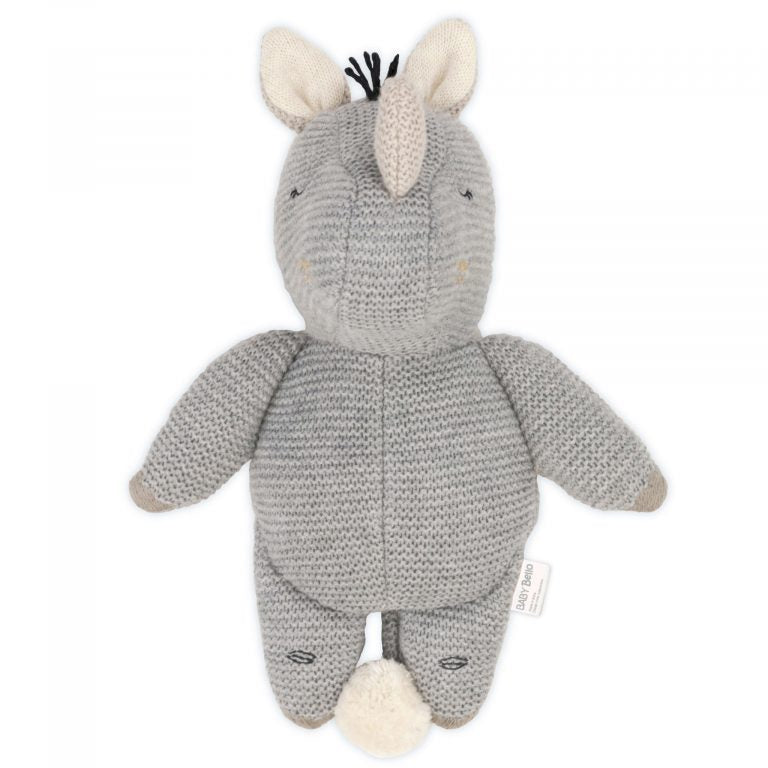 Knuffel Ruby The Rhino – biologisch katoen – Baby Bello