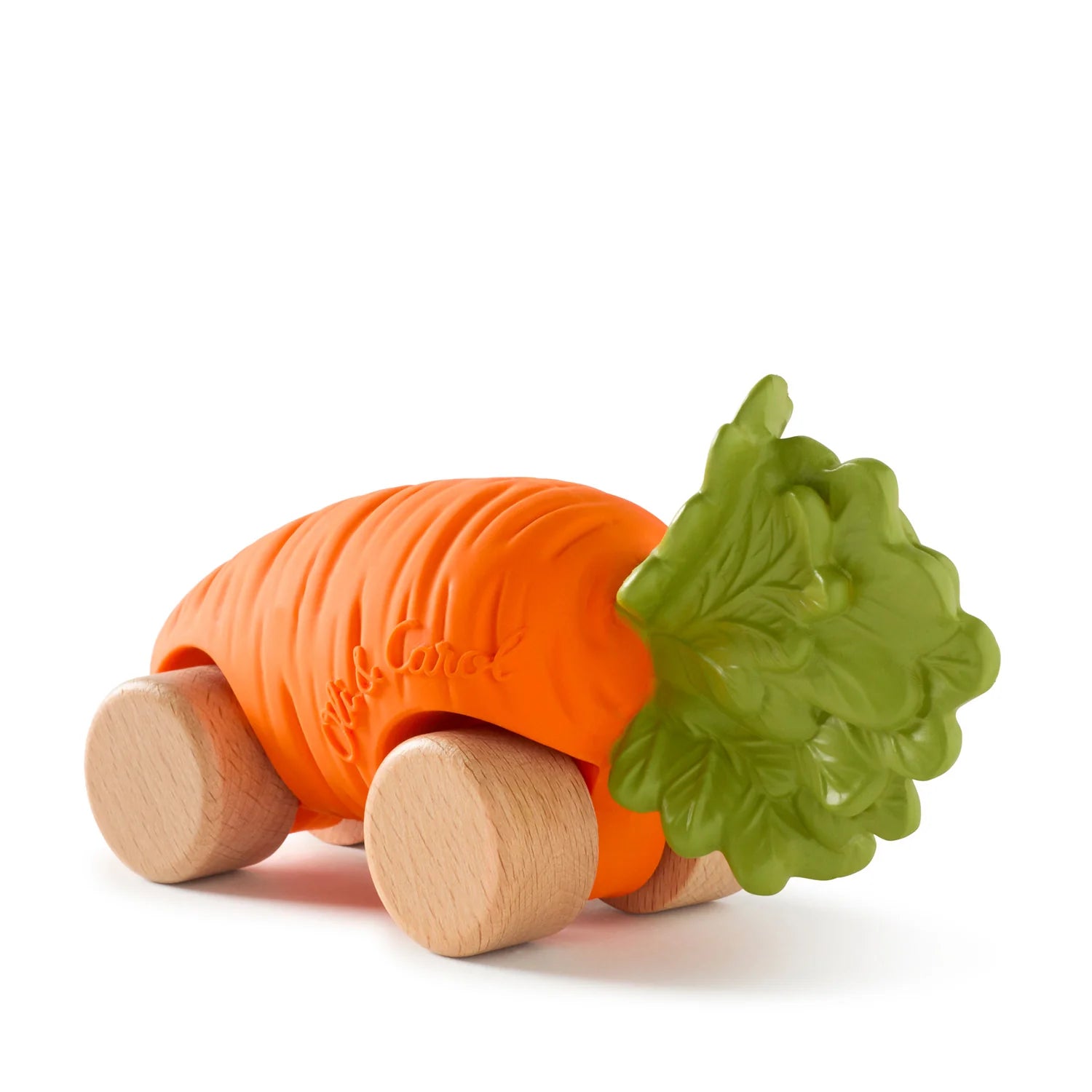 Speelgoedauto Cathy the Carrot met garage & racebaan - 0+ jaar - Natuurrubber & FSC-hout - Oli & Carol - lifestyle - afbeelding 6