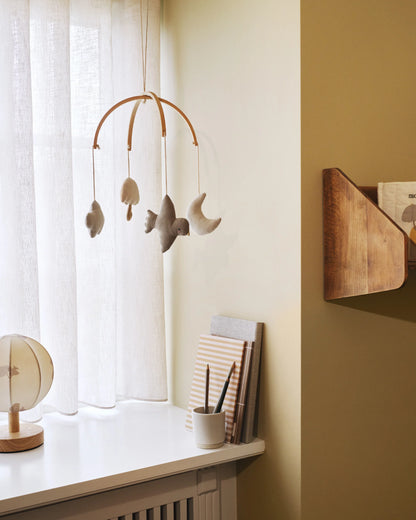 Baby boxmobiel - Biologisch katoen - Beige - Moonboon