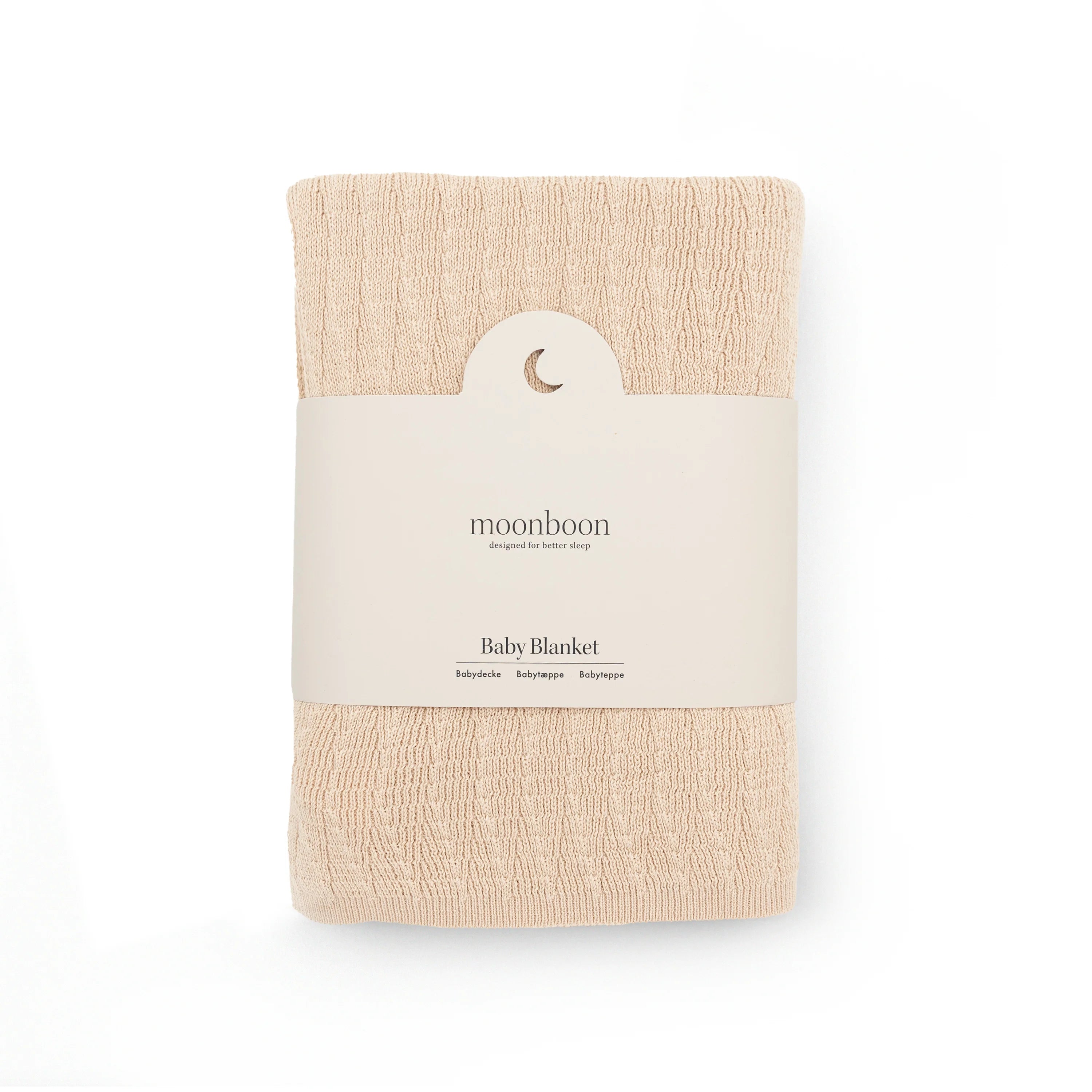 Baby dekentje - Soft Baby Blanket - Biologisch katoen - Moonboon - verpakking