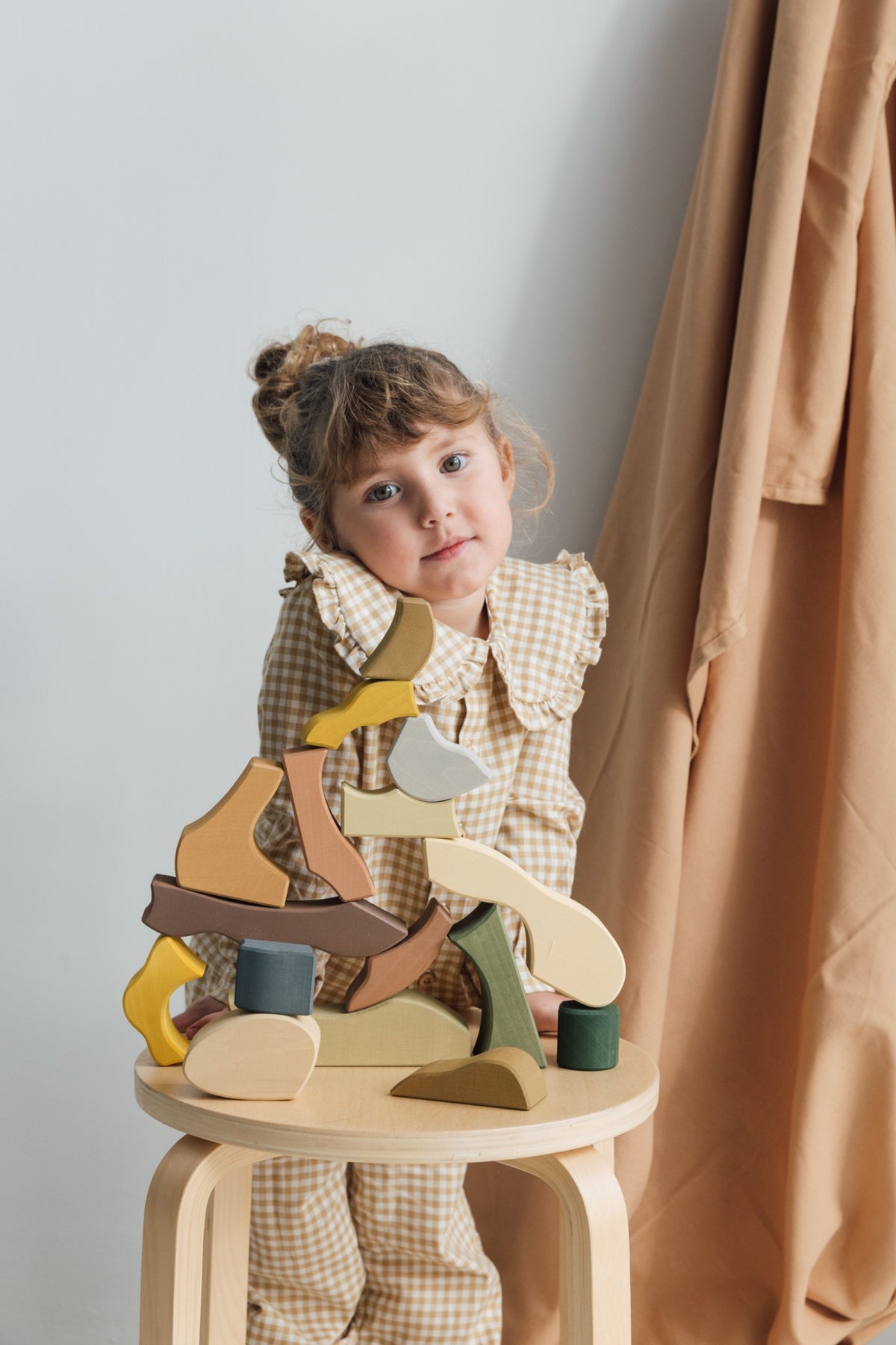 Houten bouwblokken Mum & Child – Open-ended play – Raduga Grëz