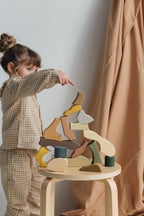 Houten bouwblokken Mum & Child – Open-ended play – Raduga Grëz