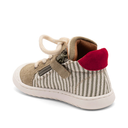 Sneaker Thor Z - Eerste stapjes - Sage Stripes/Groen - Bisgaard achter