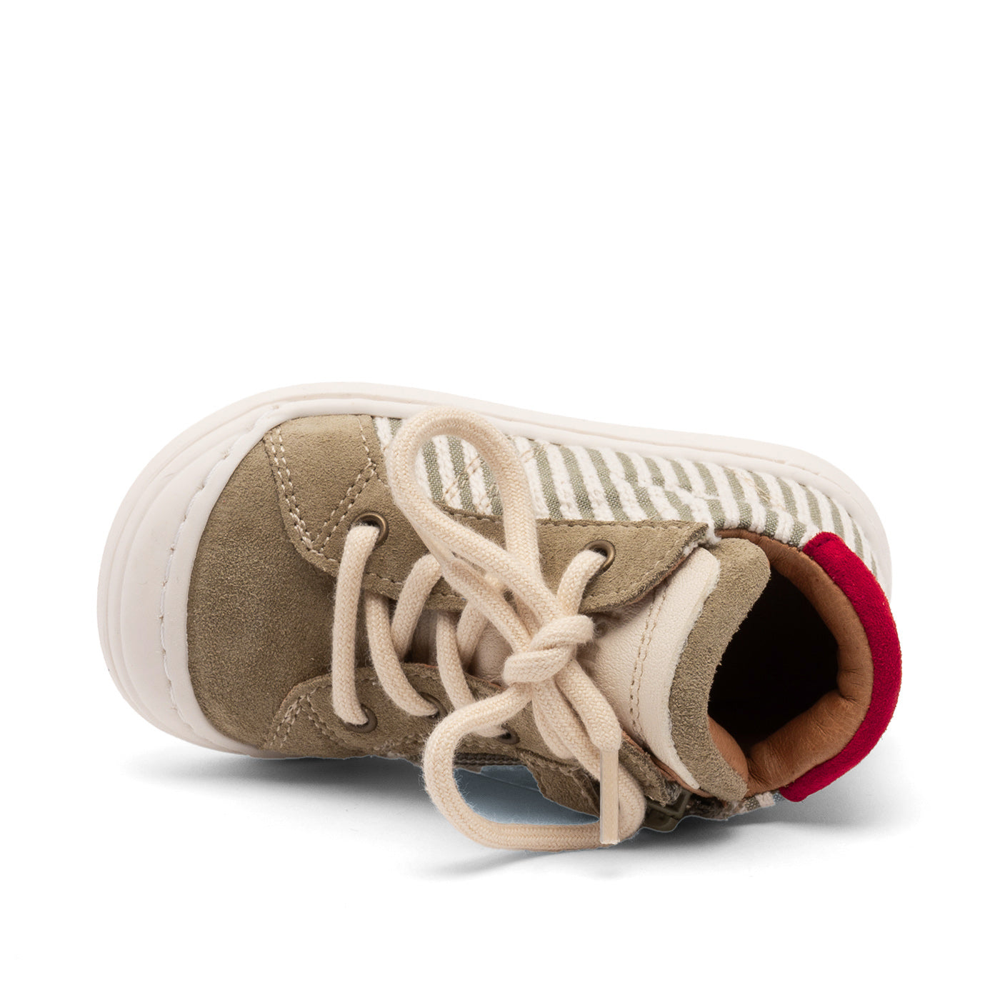 Sneaker Thor Z - Eerste stapjes - Sage Stripes/Groen - Bisgaard bovenkant