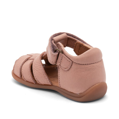 Leren sandaal - Gesloten teen - Nude/roze - Bisgaard achter