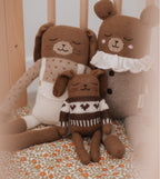 Gestricktes Kaninchenkuscheltier Felix Jacquard-Pullover – 100 % Baby-Alpaka – Main Sauvage