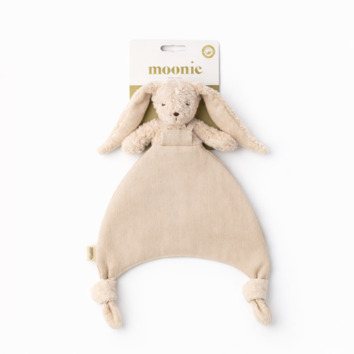 Cuddly Comforter Rabbit - Organic Cotton & Linen - Doudou Bunny - GOTS - Moonie