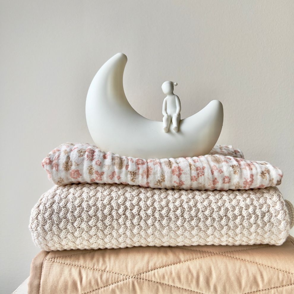 Hydrofiele doek XL - Swaddle - Augusta - 120x120cm - CamCam Copenhagen gevouwen