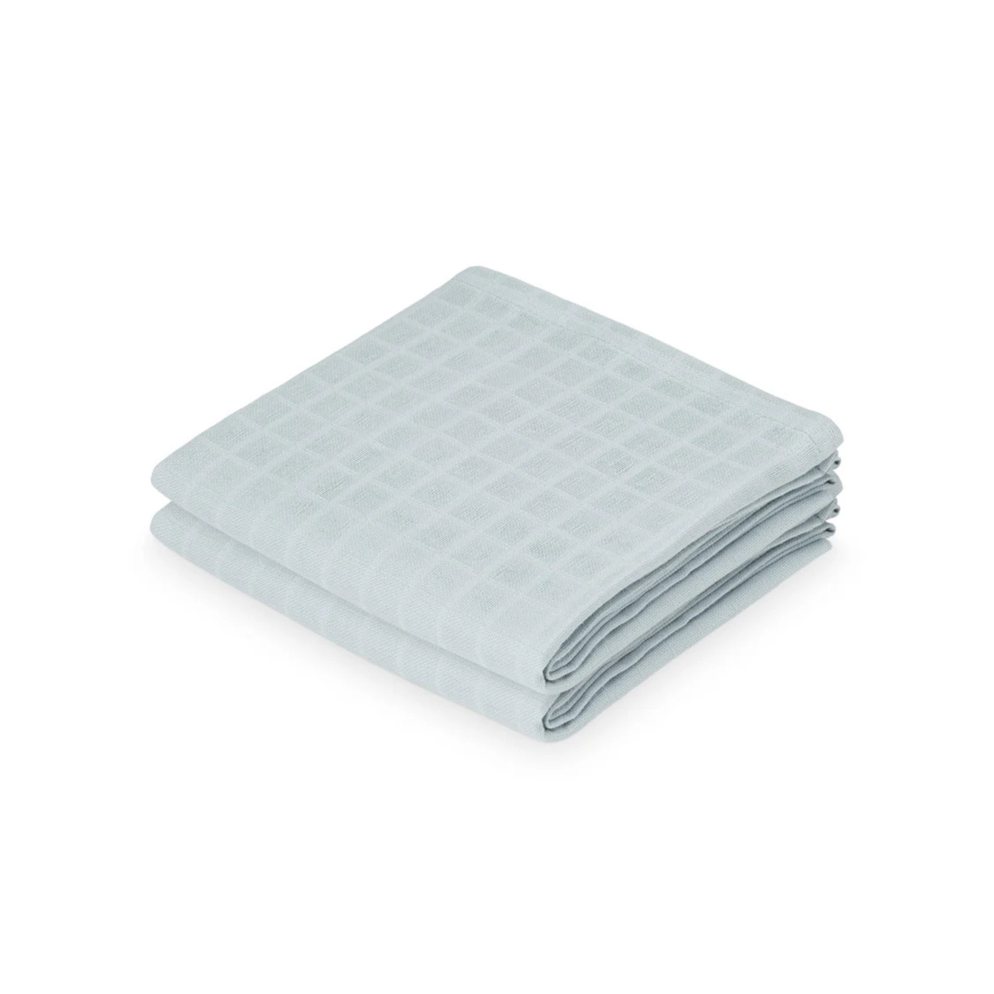 Hydrofiele doeken 2-pack Dusty Blue - 70x70 cm - 100% biologisch katoen - GOTS - CamCam Copenhagen