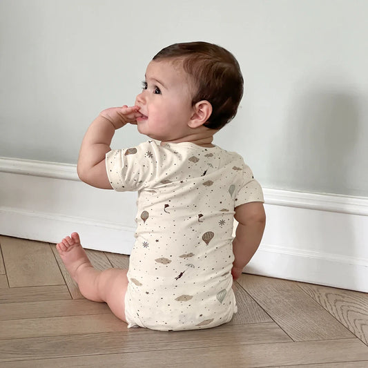 CamCam Copenhagen - Shortsleeved body Elliot - Romper Dreamland - GOTS - baby