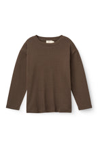 Top met lange mouwen - Dark Brown - Biologisch katoen en modal - Copenhagen Colors voor