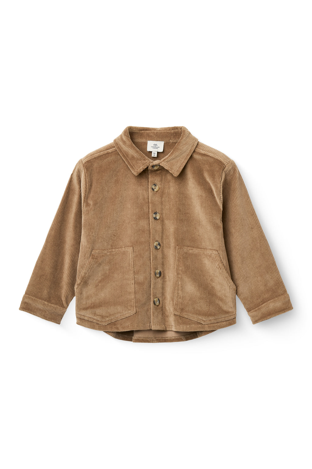 Corduroy overshirt - Overhemd top - Brown - Biologisch katoen - Copenhagen Colors - voor
