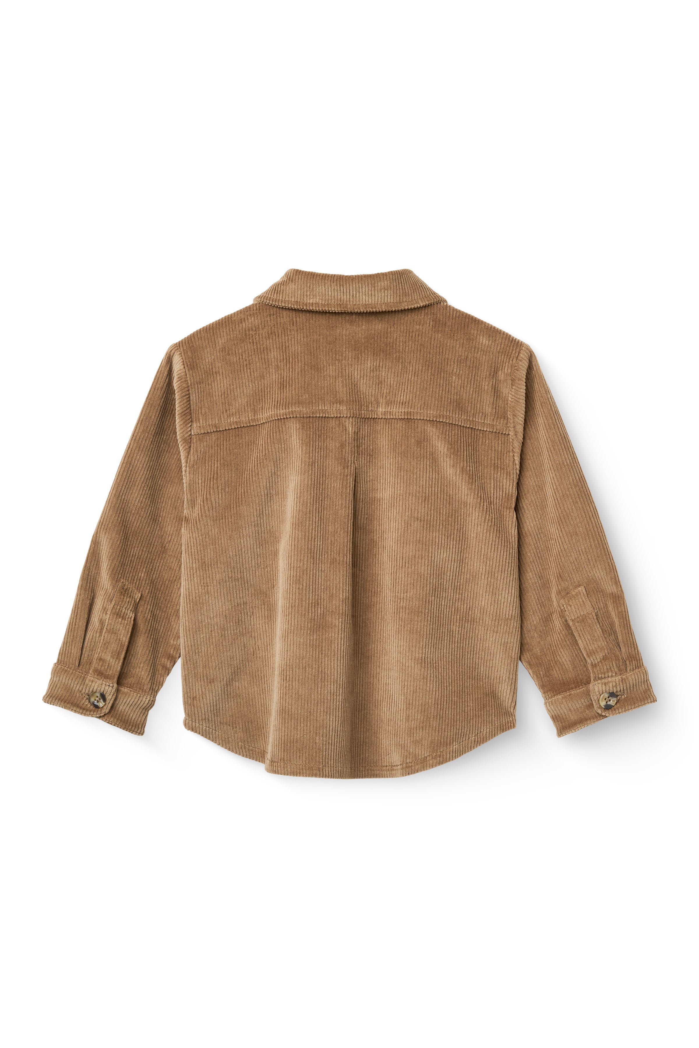 Corduroy overshirt - Overhemd top - Brown - Biologisch katoen - Copenhagen Colors - achterkant