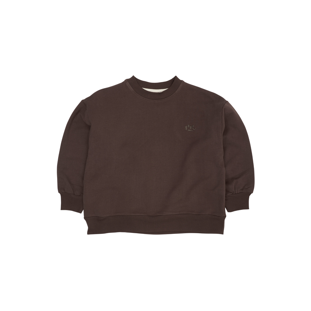 Classic sweatshirt - Brown Melange - 100% biologisch katoen - Copenhagen Colors - voorkant