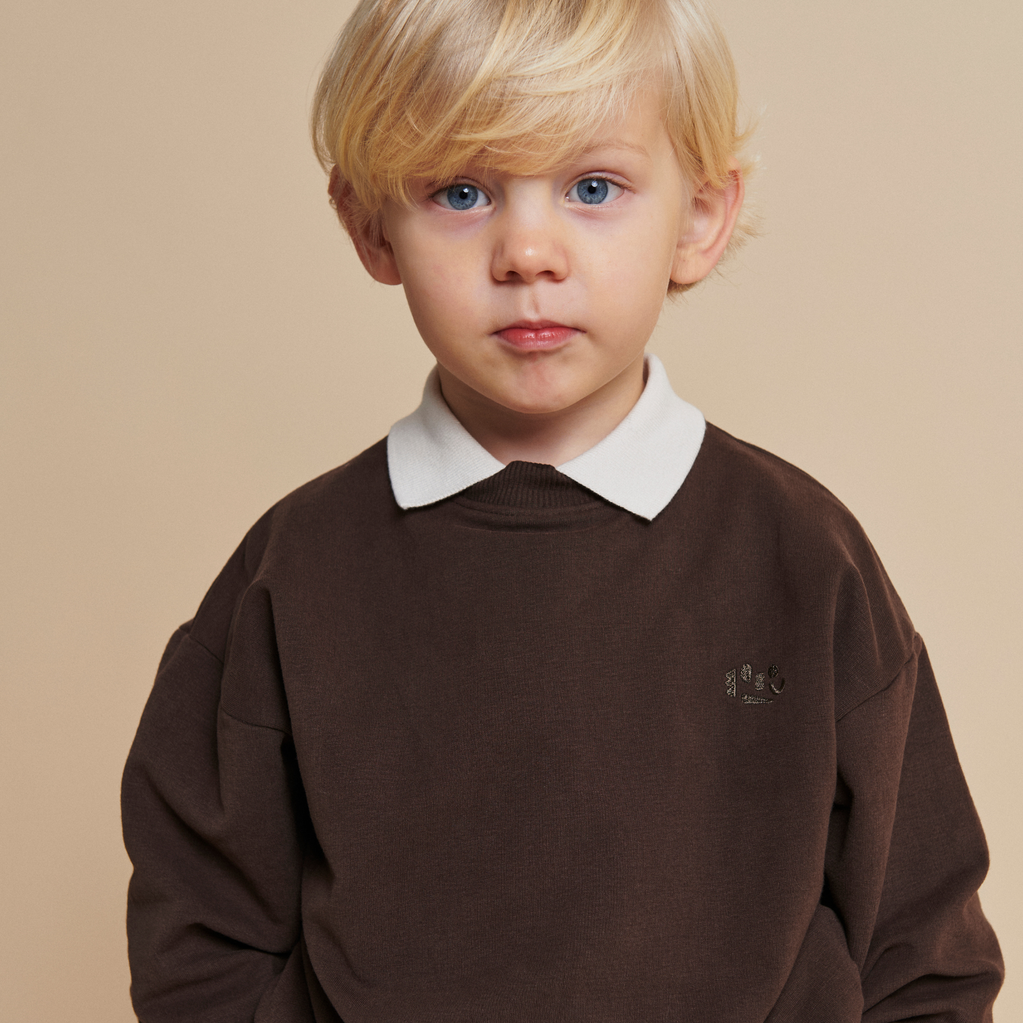 Classic sweatshirt - Brown Melange - 100% biologisch katoen - Copenhagen Colors - kind