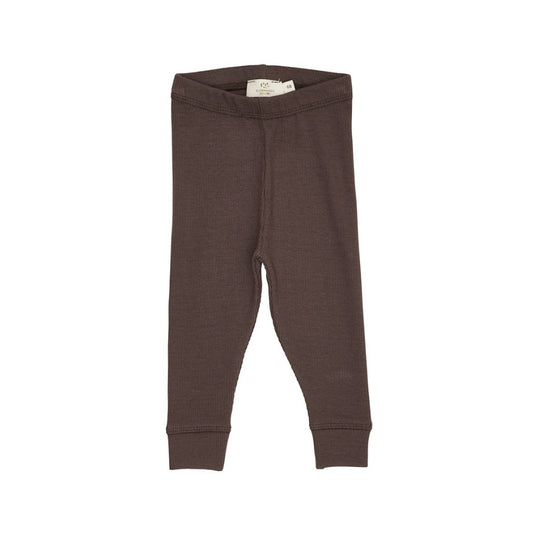 Legging rib - Modal katoen - Bruin - Copenhagen Colors voor
