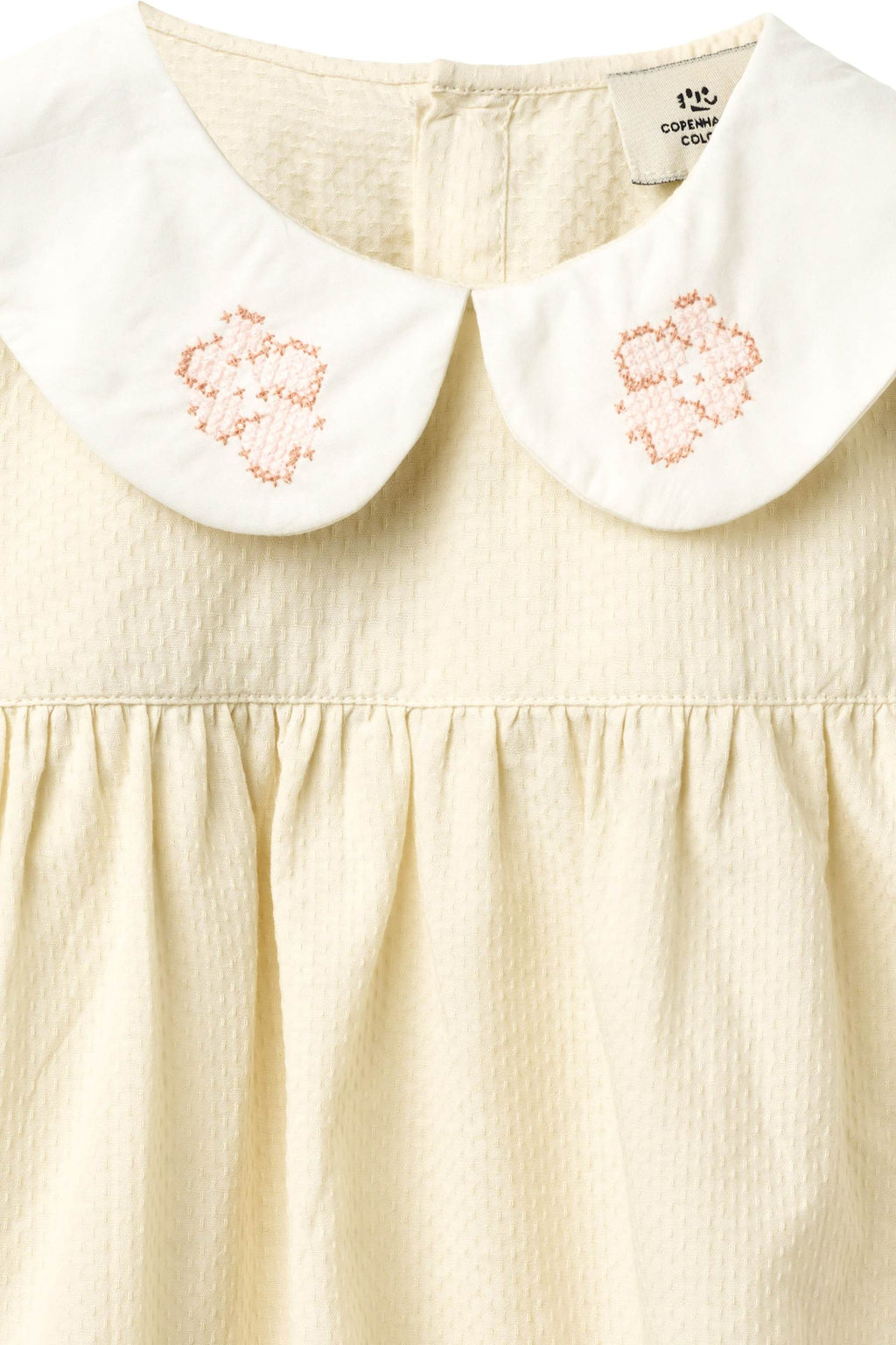 Top met kraag - Biologisch katoen - Cream/wit - Copenhagen Colors close up