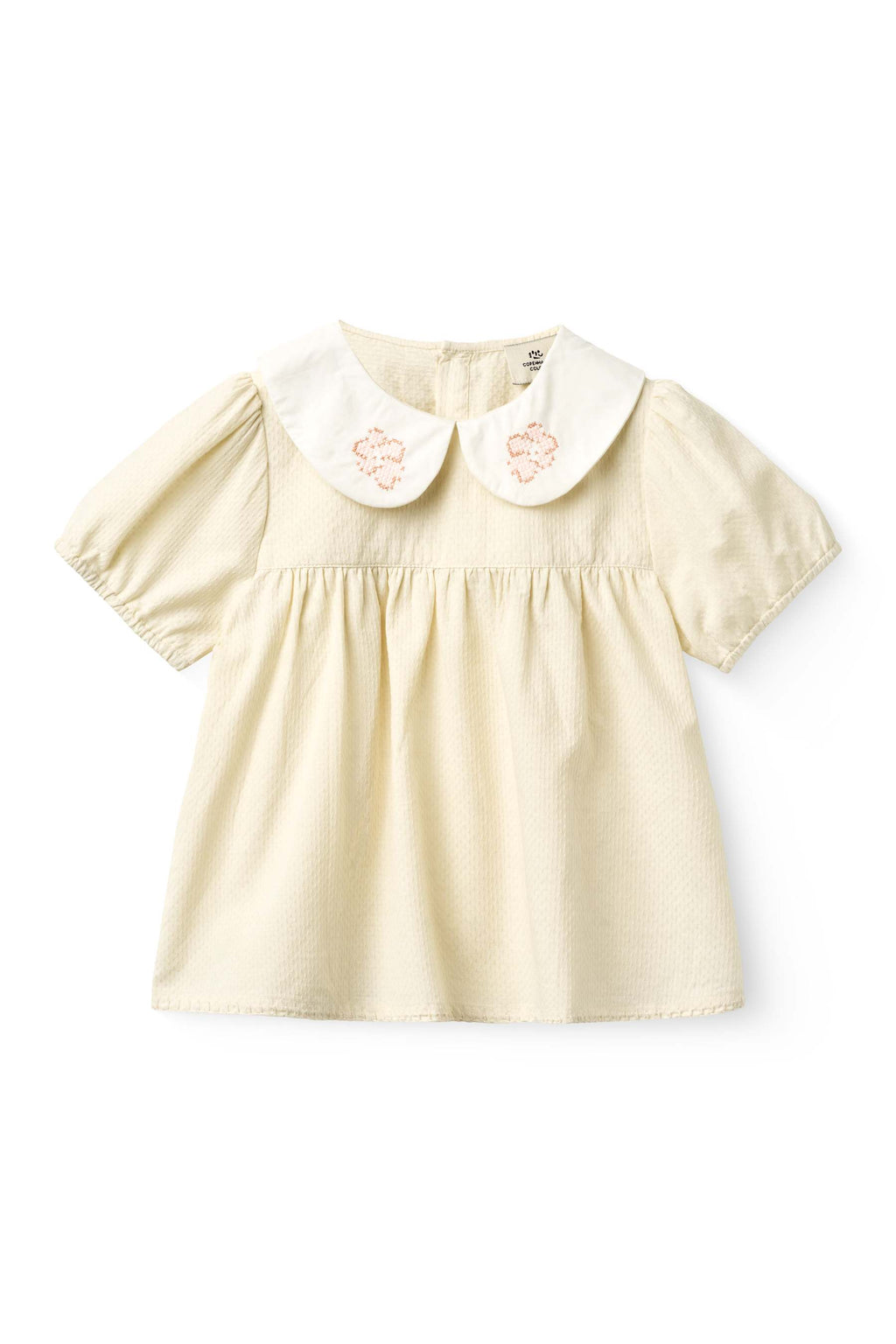 Top met kraag - Biologisch katoen - Cream/wit - Copenhagen Colors voor