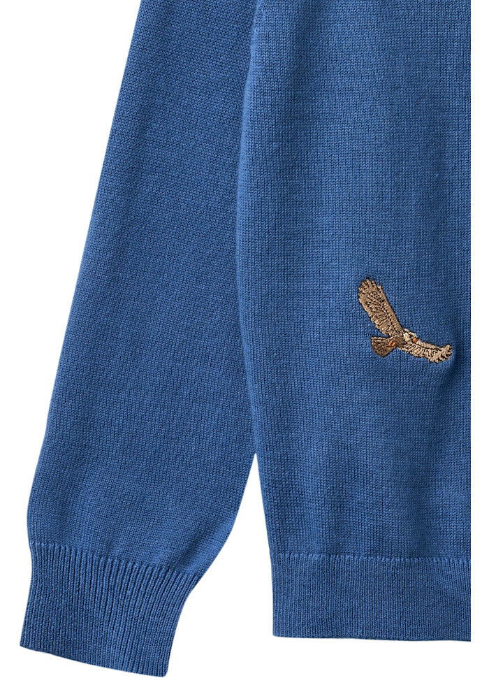 Thin sweater Eagles - Organic cotton - Cobalt blue - Copenhagen Colors