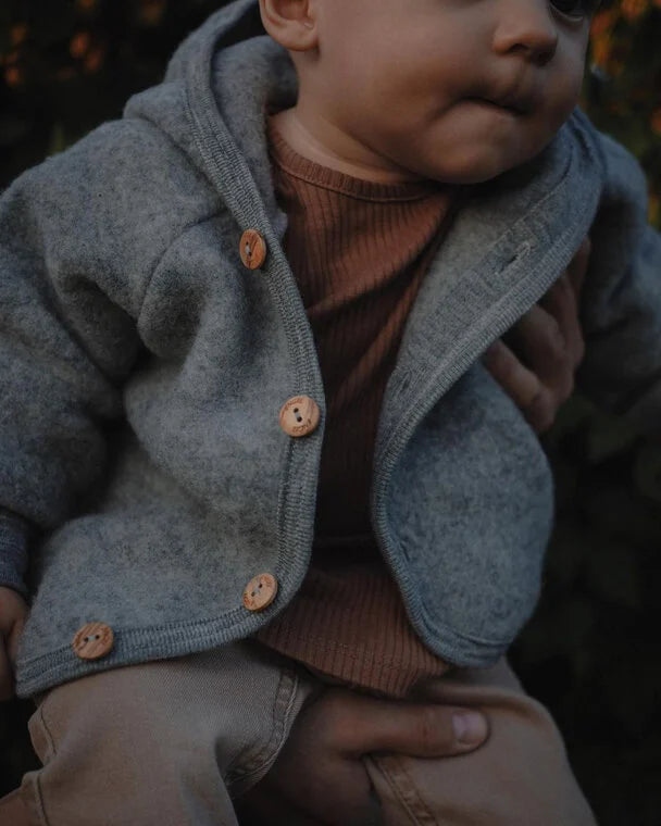 Jacket wool fleece - Organic merino wool - Engel Natur