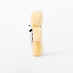 FLATOUTbear Baby - 100% Australische schapenvacht - Wollen knuffel honey zijkant