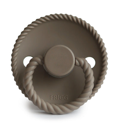 FRIGG Silikonschnuller - Rope - Portobello - 100% medizinischer Silikonschnuller